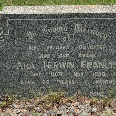 FRANCIS Ara Terwin -1950
