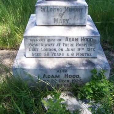 HOOD Adam -1925 &amp; Mary -1917