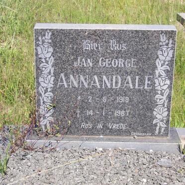ANNANDALE Jan George 1919-1987