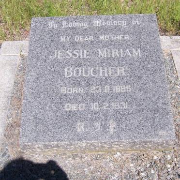 BOUCHER Jessie Miriam 189?-1931