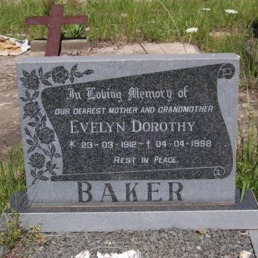 BAKER Evelyn Dorothy 1912-1998