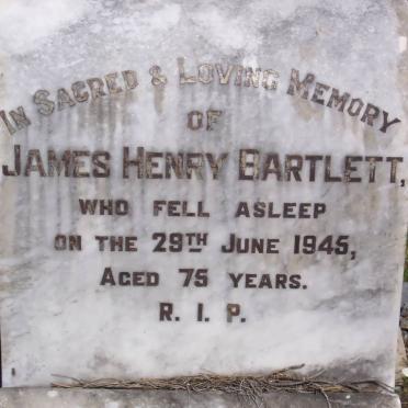 BARTLETT James Henry -1945