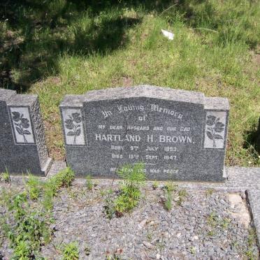 BROWN Hartland H. 1893-1947 &amp; Jane M. 1891-1964