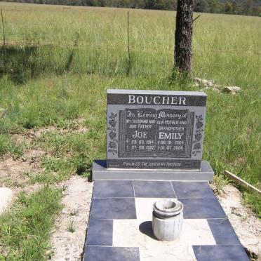 BOUCHER Joe 1914-1992 &amp; Emily 1924-2008