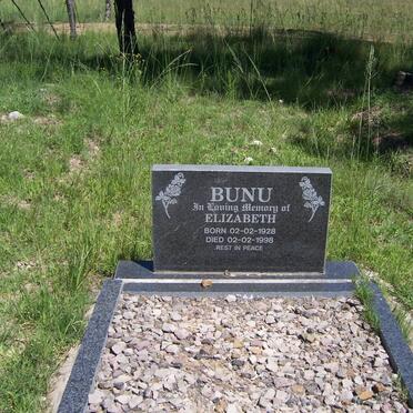 BUNU Elizabeth 1928-1998