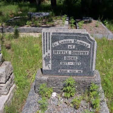 DICKS Myrtle Dorothy 1897-1927