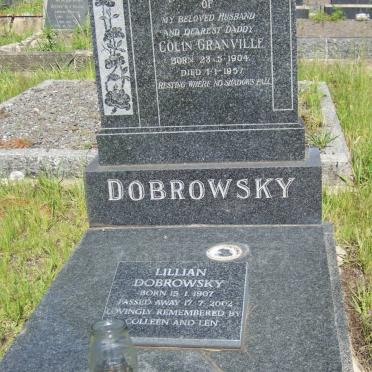 DOBROWSKY Colin Granville 1904-1957 &amp; Lillian 1907-2002