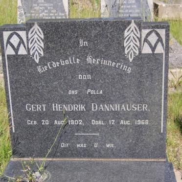 DANNHAUSER Gert Hendrik 1902-1968