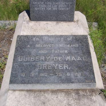 DREYER Duibery de Waal 1912-1972