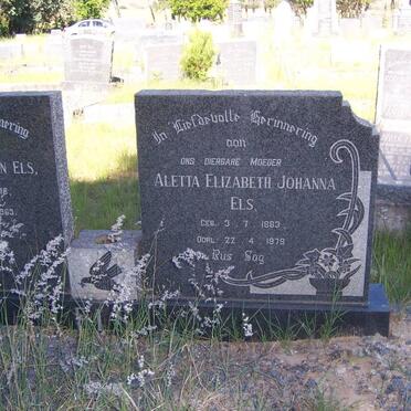 ELS Aletta Elizabeth Johanna 1883-1979