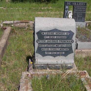 FRONEMAN Peter Jacobus -1920