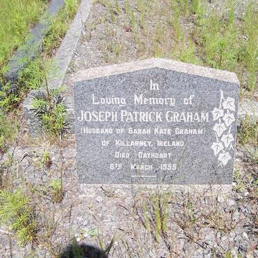 GRAHAM Joseph Patrick -1955 &amp; Sarah Kate ROBINSON -1952