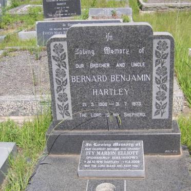 HARTLEY Bernard Benjamin 1906-1973 :: ELLIOTT Ivy Marion formerly BRUSSOW nee HARTLEY 1916-2005