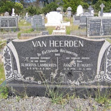HEERDEN Albertus Lambertus, van 1878-1964 &amp; Anna J.B. 1888-1980