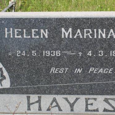 HAYES Helen Marina 1936-1974