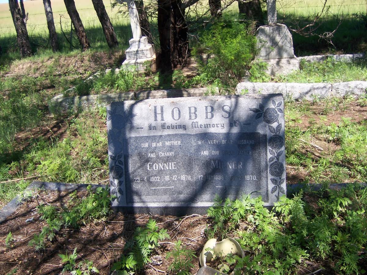 HOBBS Milner 1898-1970 &amp; Connie 1902-1976