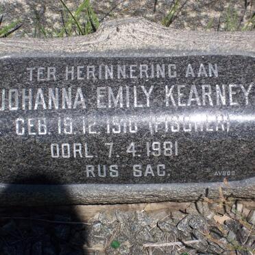 KEARNEY Johanna Emily nee FISCHER 1910-1981