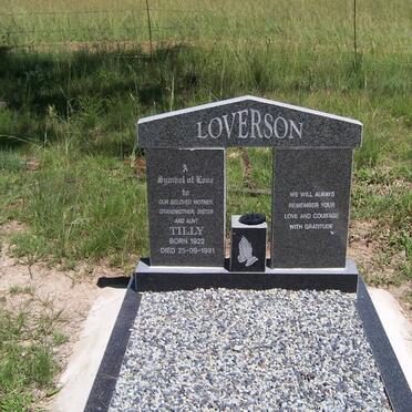 LOVERSON Tilly 1922-1991