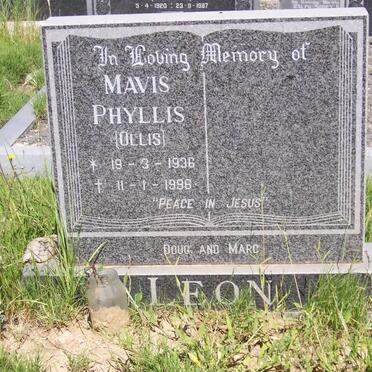 LEON Mavis Phyllis 1936-1996