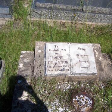 LANGE Irene, de 1906-1939