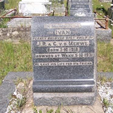 MERWE Ivan, v.d. 1918-1931