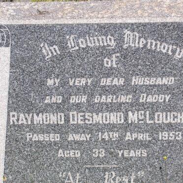 McLOUGHLIN Raymond Desmond -1953