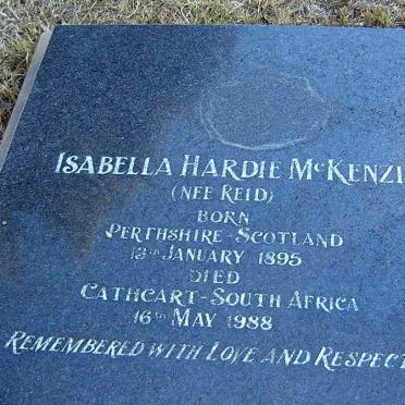 McKENZIE Isabelle Hardy nee REID  1895-1988