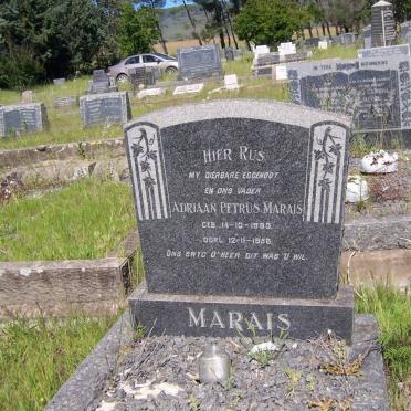 MARAIS Adriaan Petrus 1893-1956