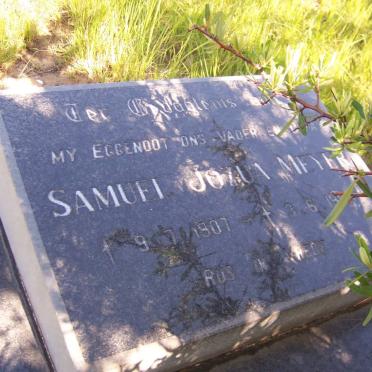 MEYER Samuel Jozua 1907-19??