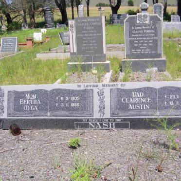 NASH Clarence Austin 1906-1986 &amp; Bertha Olga 1903-1986