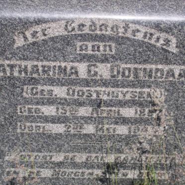 ODENDAAL Catharina G. nee OOSTHUYSEN 1897-1943