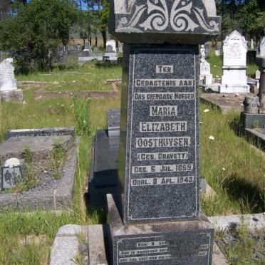 OOSTHUYSEN Maria Elizabeth nee GRAVETT 1869-1943