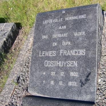OOSTHUYSEN Lewies Francois 1902-1973