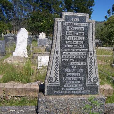 PRETORIUS Hercules Christian 1883-1945 &amp; Catharina Louisa NEL 1896-1973