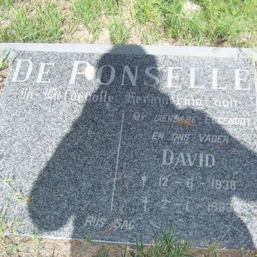 PONSELLE David, de 1938-1983