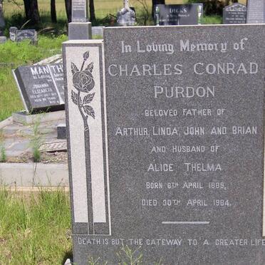 PURDON Charles Conrad 1889-1964