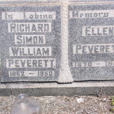 PEVERETT Richard Simon William 1862-1950 &amp; Ellen 1870-1946