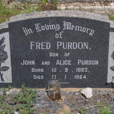 PURDON Fred 1882-1964