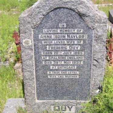 QUY Anne nee NAYLOR 1865-1932
