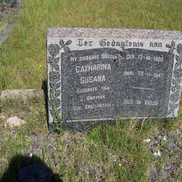 SNYMAN Catharina Susana nee ENGELBRECHT 1900-1947