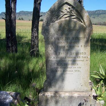 SYMONDS Elizabeth Ivy nee RENNIE -1918 :: SYMONDS Joan Frost -1918