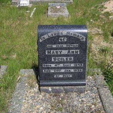 SEILER Mary Ann 1849-1926