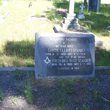 STANDEN Frederick Watt 1882-1960 &amp; Lottie Elliott 1886-1958