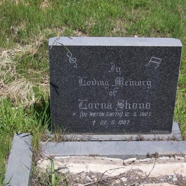 SHONE Lorna nee DE WILTON-SMITH 1907-1987