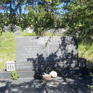 VYVER Willem, van der  -1963 &amp; Cecilia Helena WENTZEL 1887-1968
