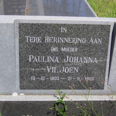 VILJOEN Paulina Johanna 1903-1986