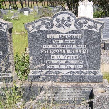 VYVER Stephanus Willem, van de 1847-1944 &amp; Hester Jacomina MARX 1851-1940
