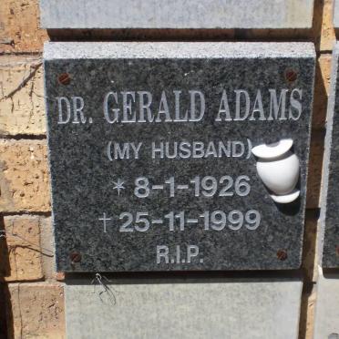 ADAMS  Gerald 1926-1999
