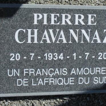 CHAVANNAZ Pierre 1934-2013