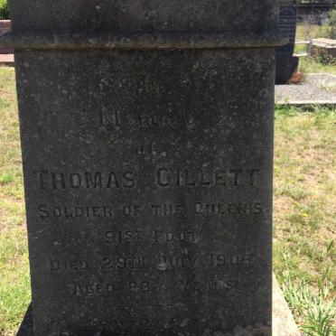 GILLETT Thomas -1905